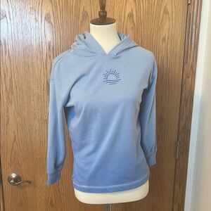 Light Blue GAP Hoodie with Sun Graphic